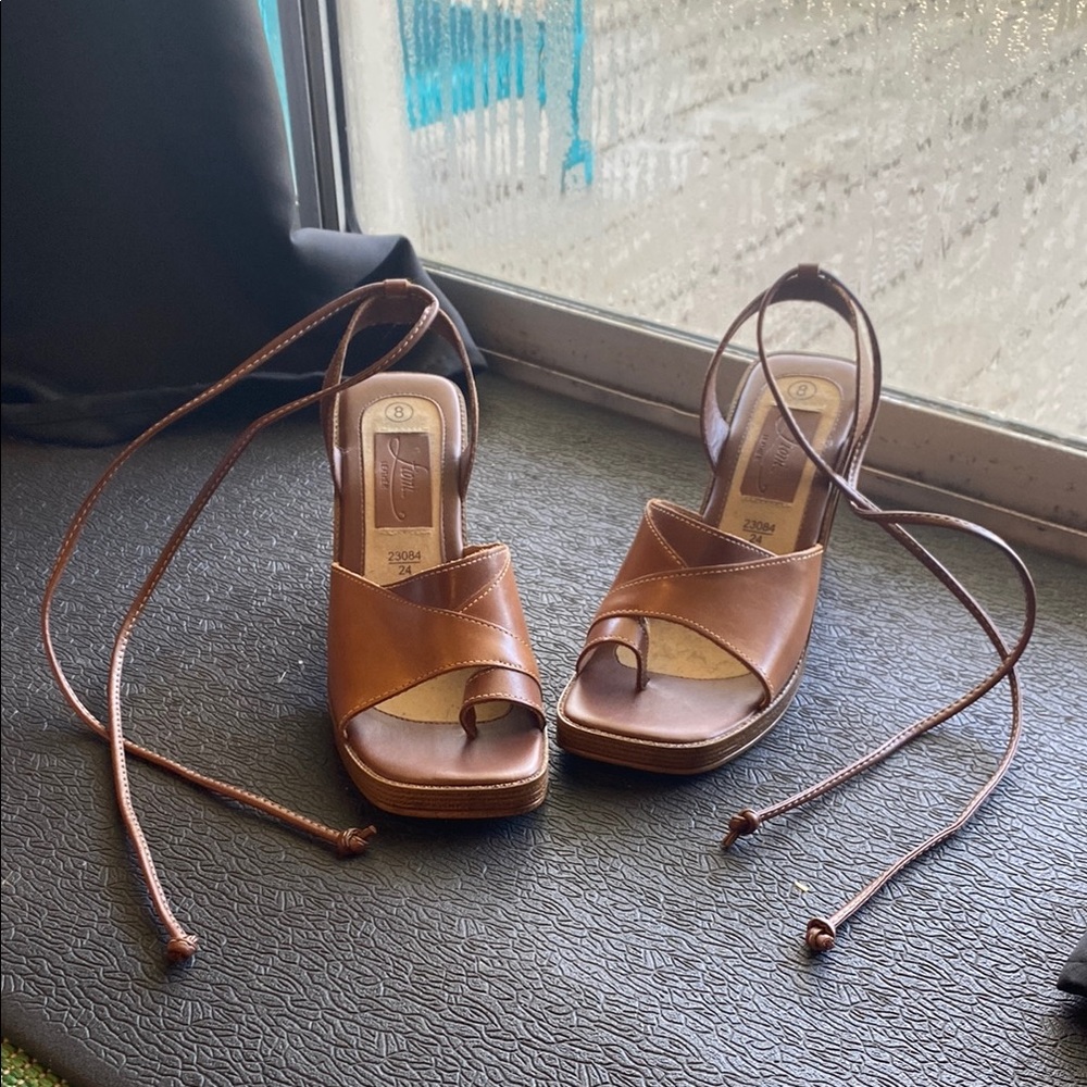 Brown Leather Heels